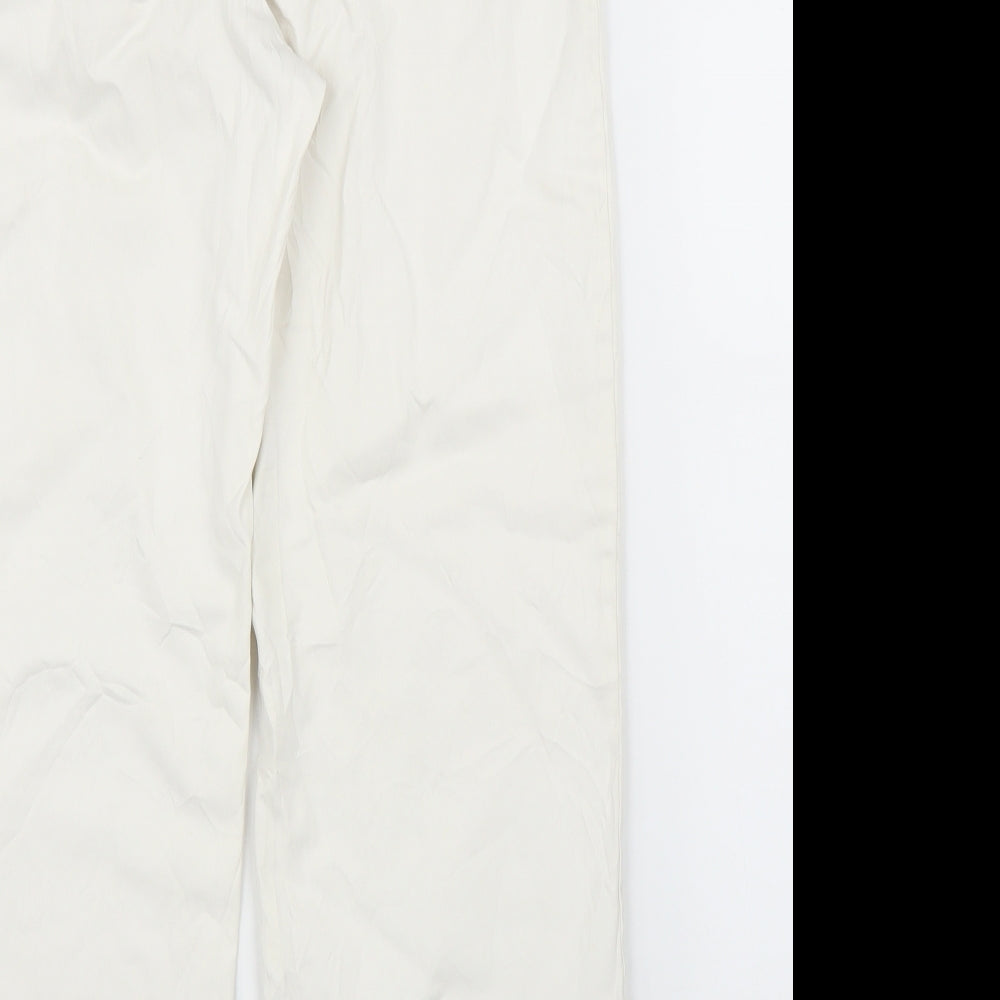 Preworn Womens White Capri Trousers Size M L24 in