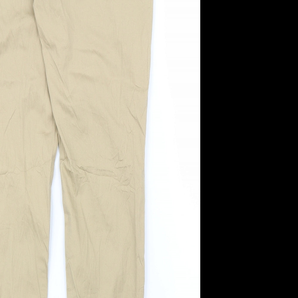 H&M Womens Beige Capri Trousers Size 12 L28 in
