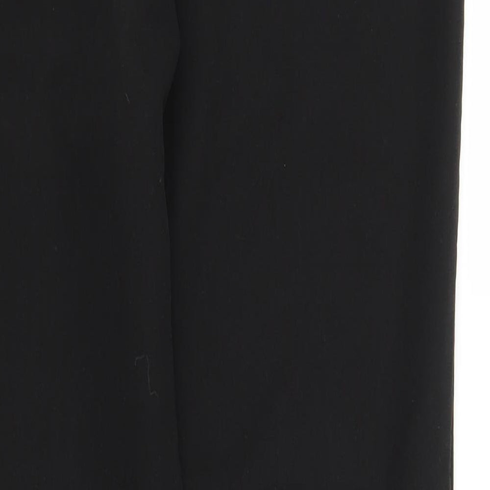 Papaya Womens Black Trousers Size 10 L26 in