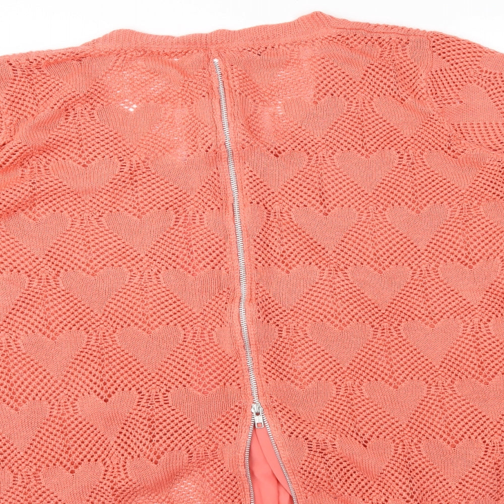 angel ribbons Womens Pink Full Zip Jumper Size 22