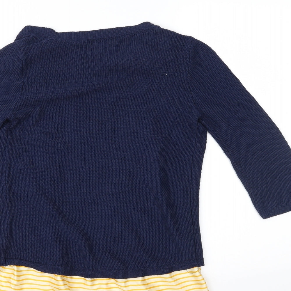 NEXT Womens Multicoloured Striped Basic Blouse Size 6
