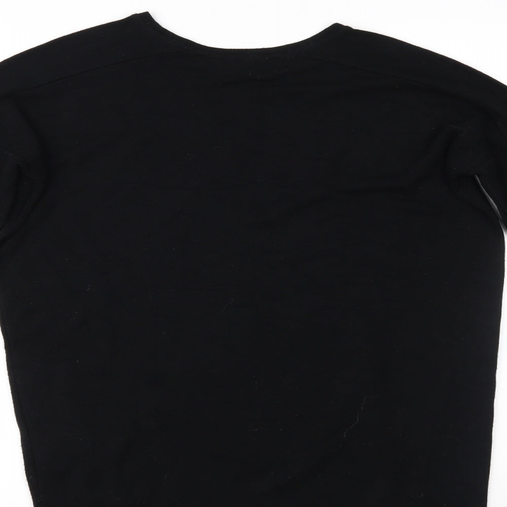 Topshop Womens Black Basic Blouse Size 8