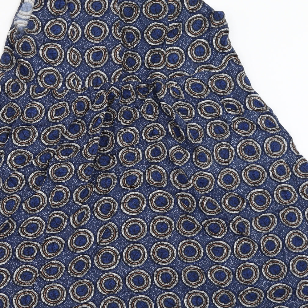 H&M Womens Blue Geometric Mini Size 36
