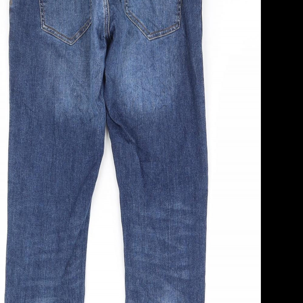 Preworn Womens Blue Denim Straight Jeans Size 32 in L32 in