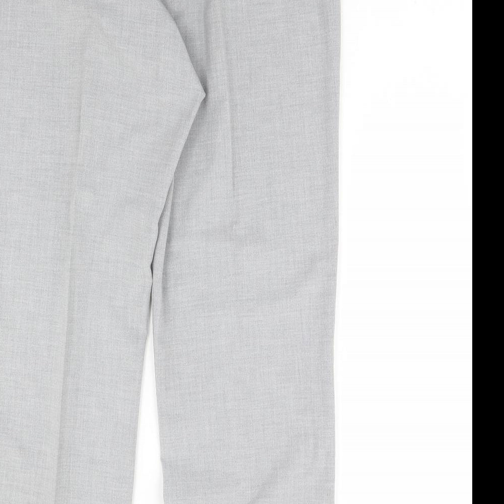 Maroon Womens Grey Dress Pants Trousers Size 16 L29 in