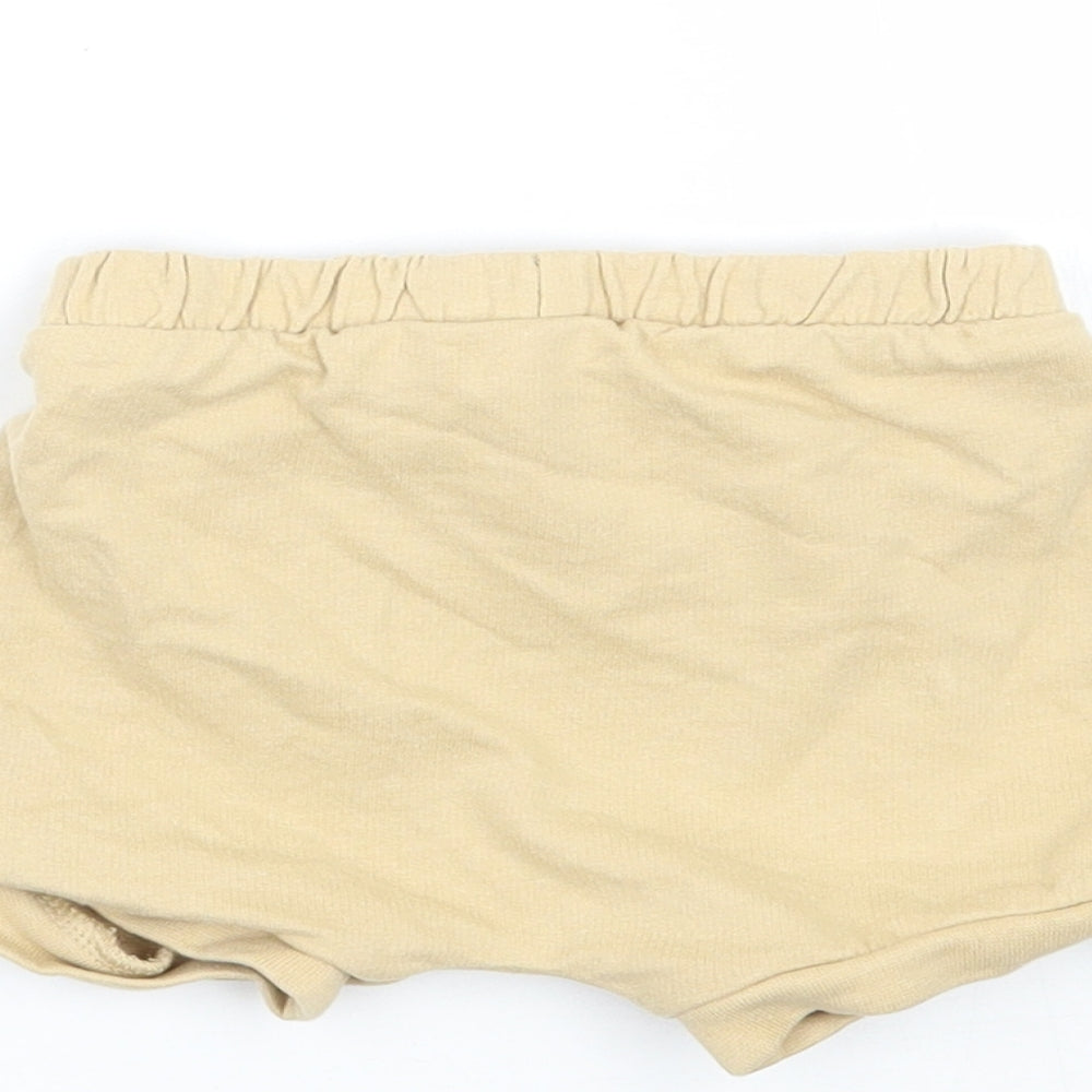 TU Girls Yellow Cropped Trousers Size 3-6 Months