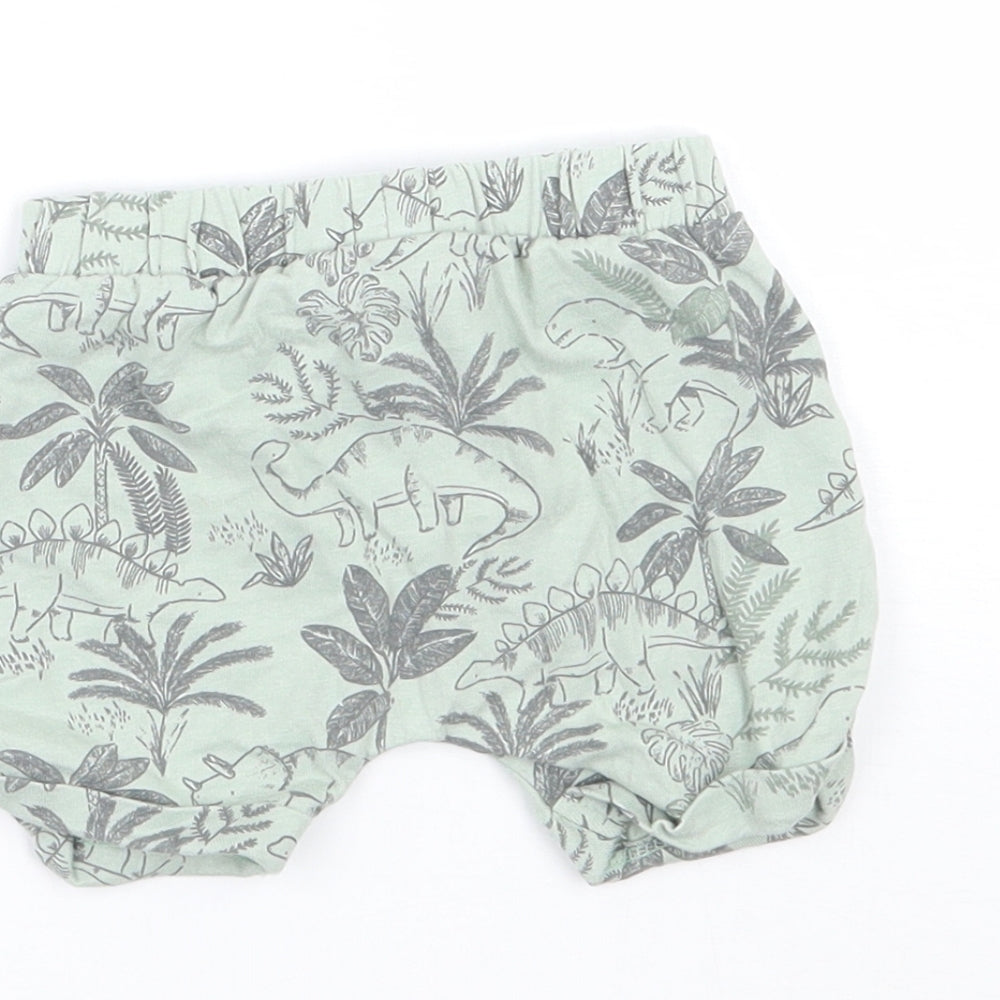 TU Baby Green Floral Cropped Trousers Size 0-3 Months