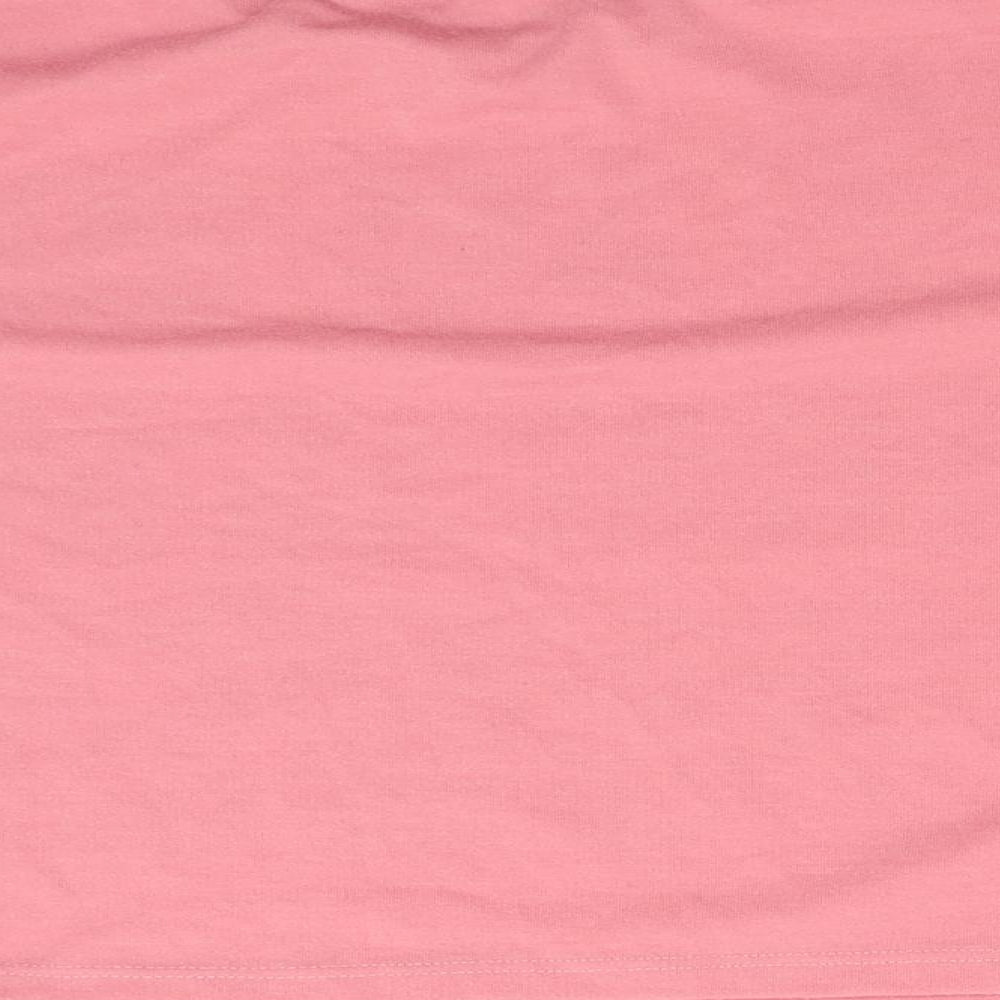 Miss Evie Girls Pink Basic T-Shirt Size 11-12 Years