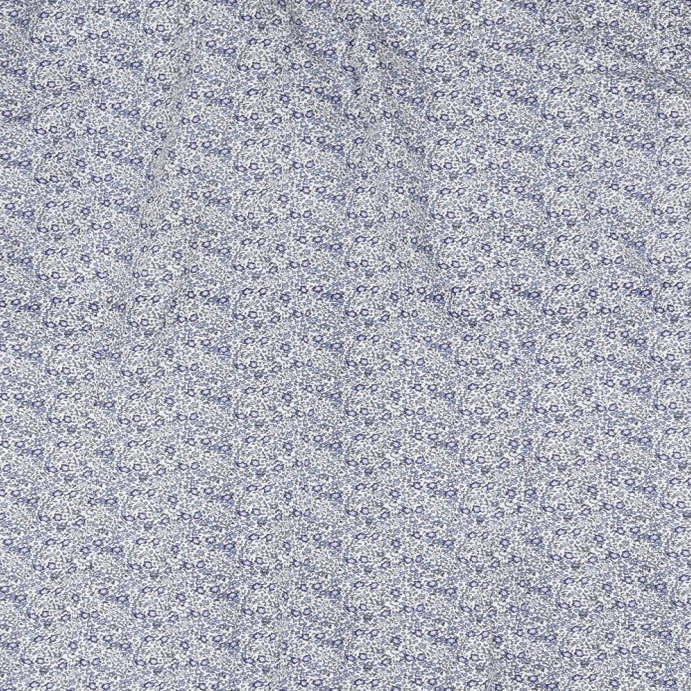 Next Mens Blue Floral Button-Up Size 18