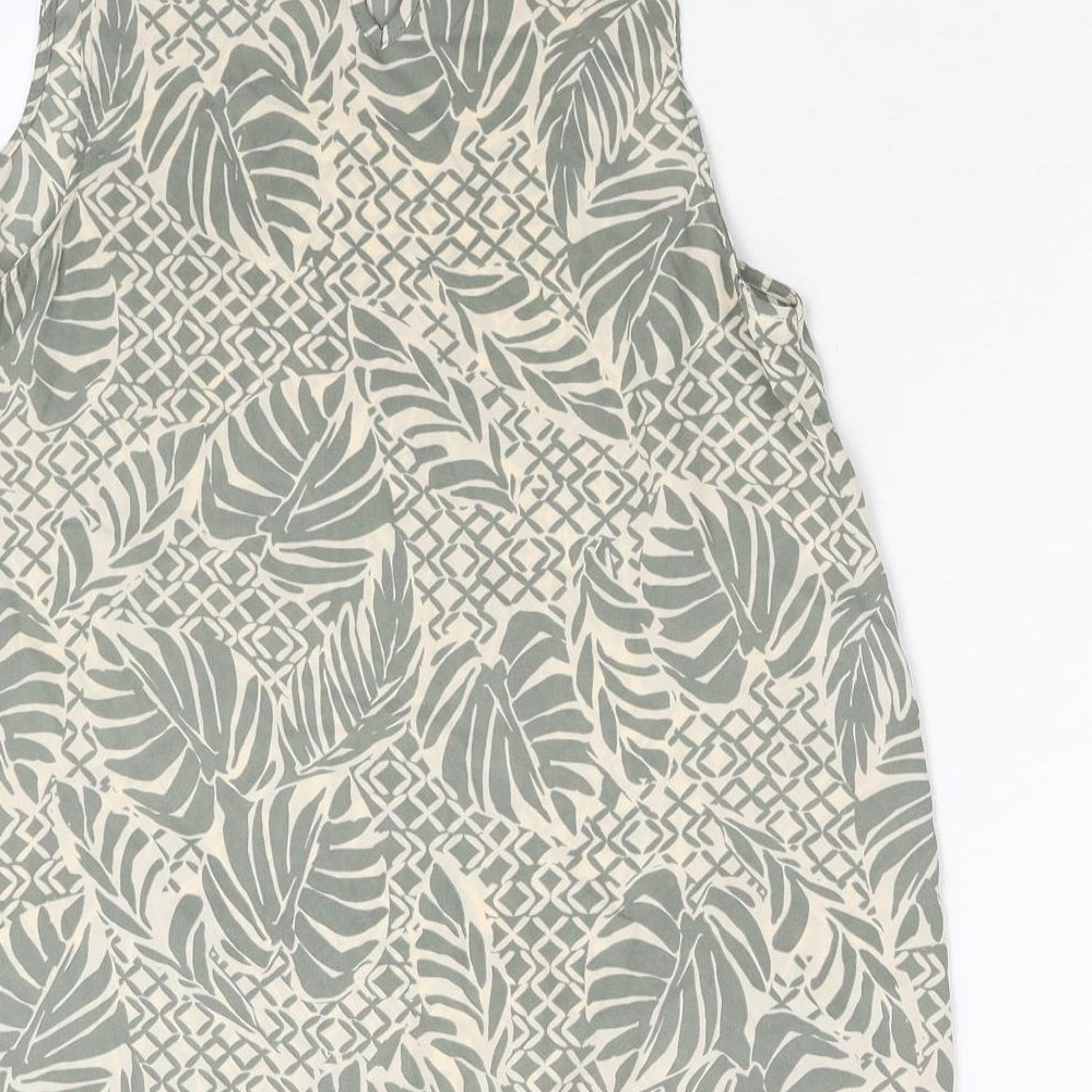 Primark Womens Green Floral Basic Blouse Size 10