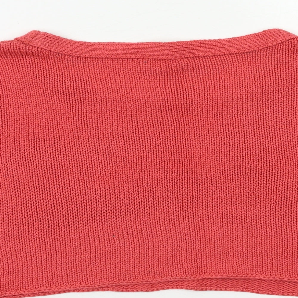I Love H81 Womens Red Pullover Jumper Size M - Cropped