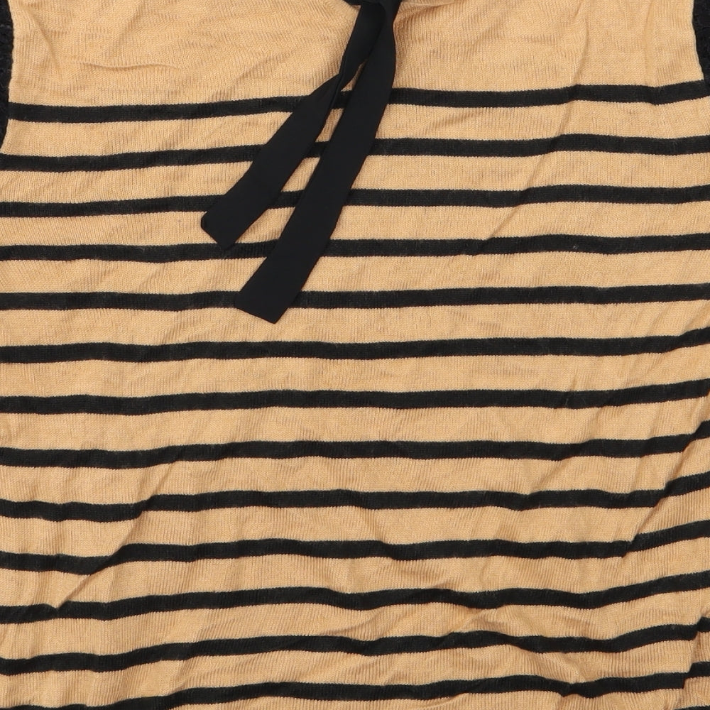 Marks & Spencer Womens Multicoloured Striped Pullover Jumper Size 10 - Marks & Spencer