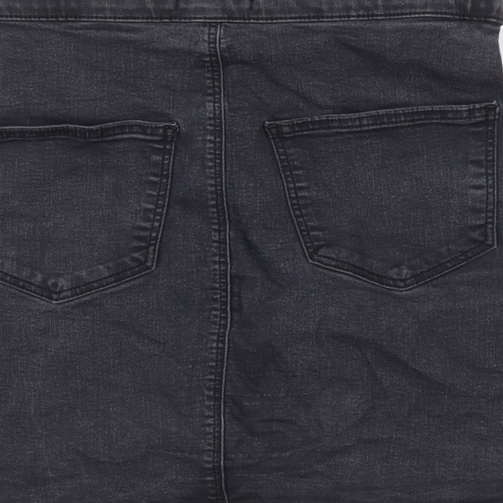Topshop Womens Grey Straight & Pencil Skirt Size 10