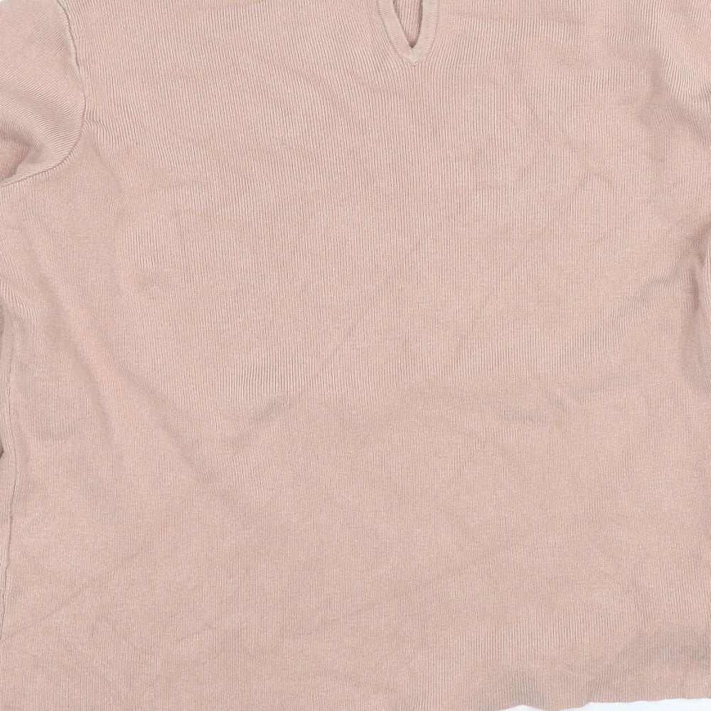 Warehouse Womens Pink Pullover Jumper Size 16