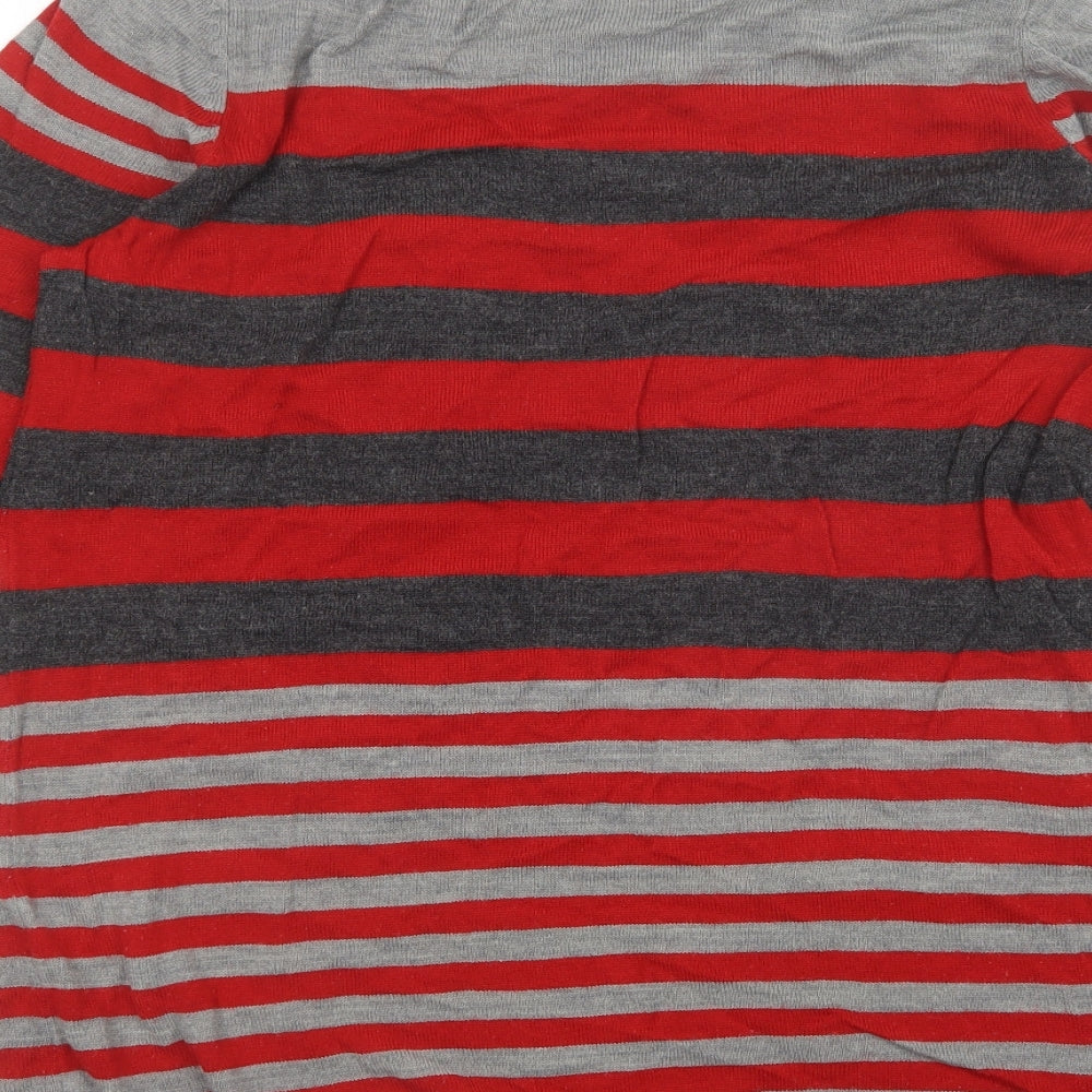 mimosa Womens Multicoloured Striped Pullover Jumper Size L