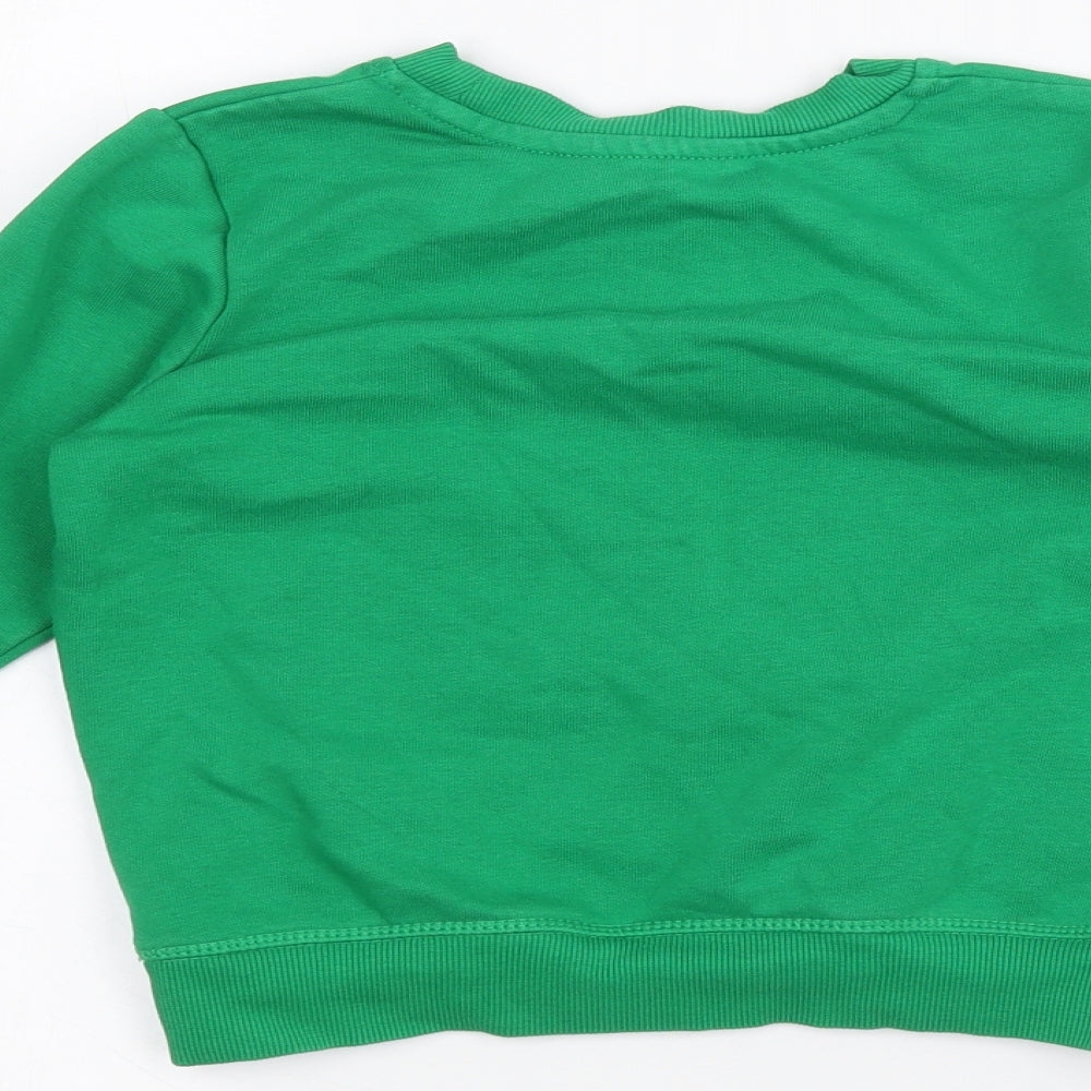 George Boys Green Pullover Jumper Size 3-4 Years