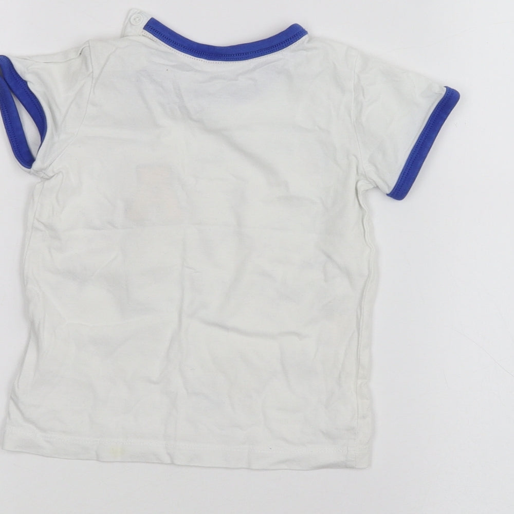 Matalan Baby White Basic T-Shirt Size 12-18 Months