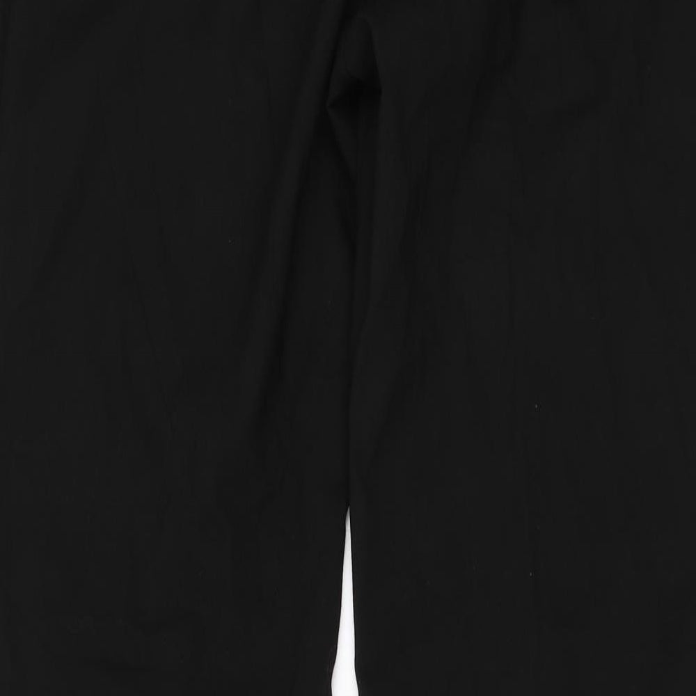 Brand and care label for AMARANTO women’s black dress pants trousers, size UK 12, 30-inch leg