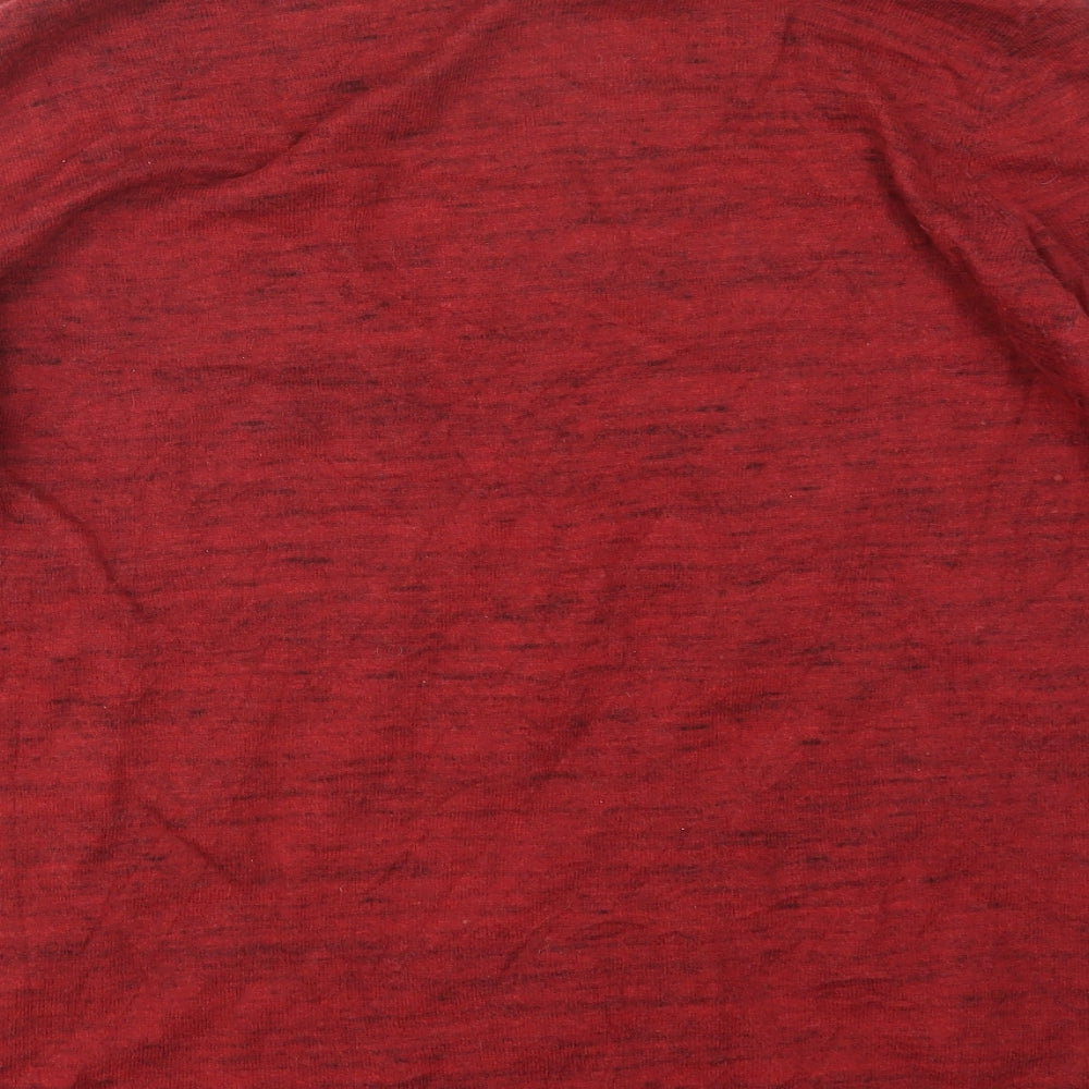 Dressmann.com Mens Red Knit Pullover Jumper Size L