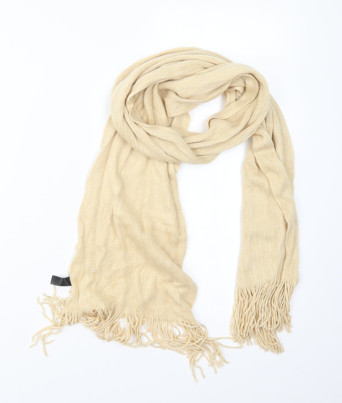Preworn Womens Ivory Knit Scarf
