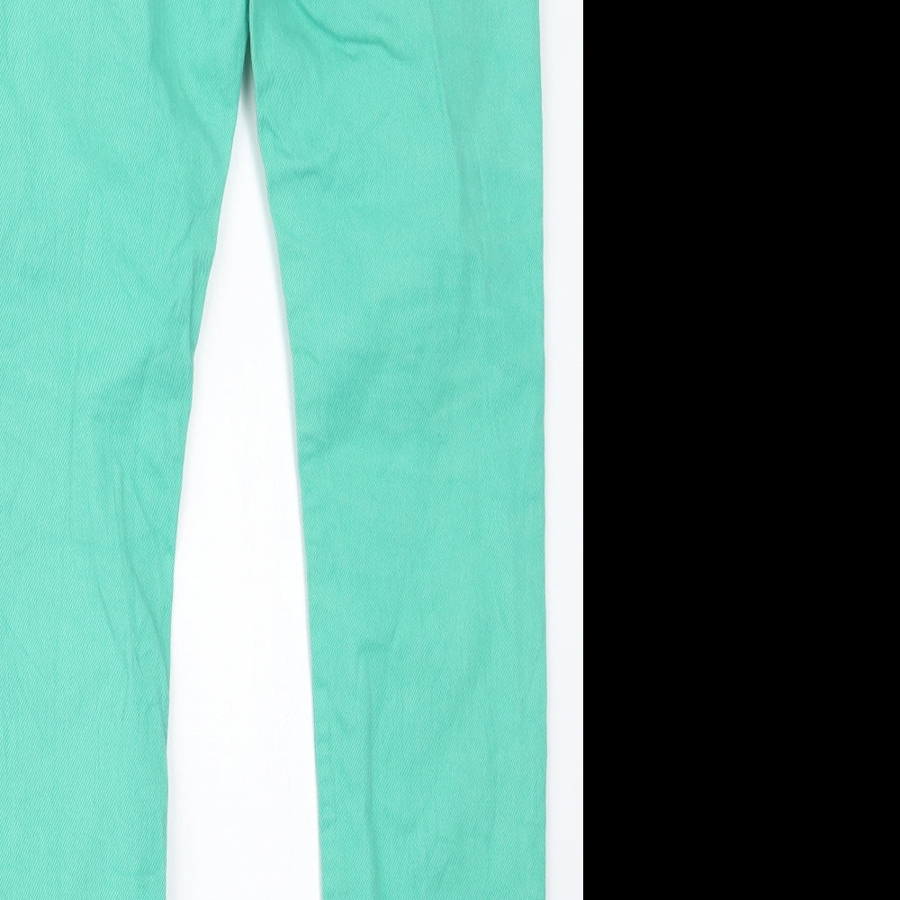 Divided by H&M Womens Green Denim Straight Jeans Size 31 in L30 in