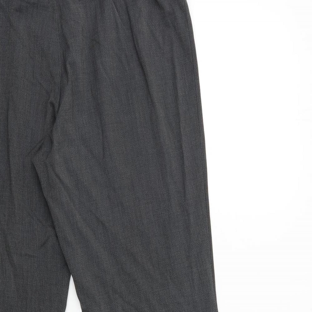 Next Womens Grey Trousers Size 14 L26 in