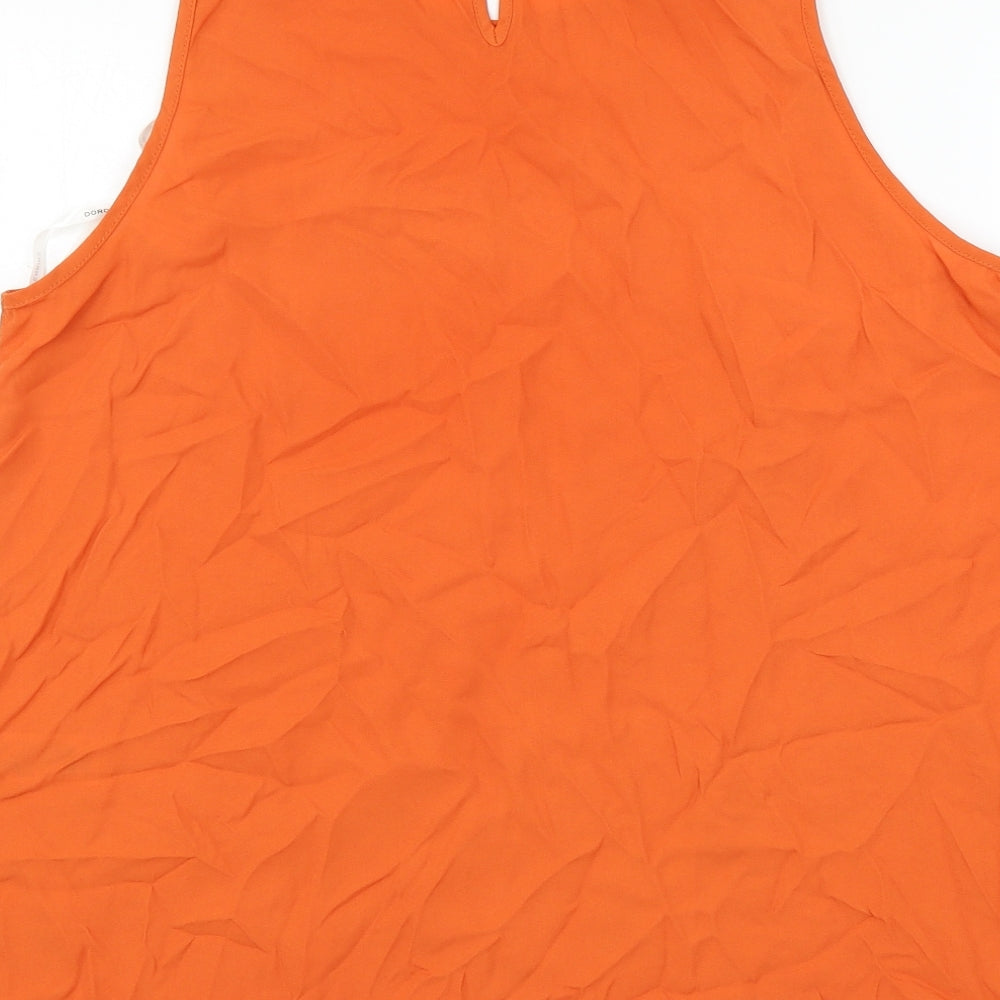 Dorothy Perkins Womens Orange Basic Blouse Size 12