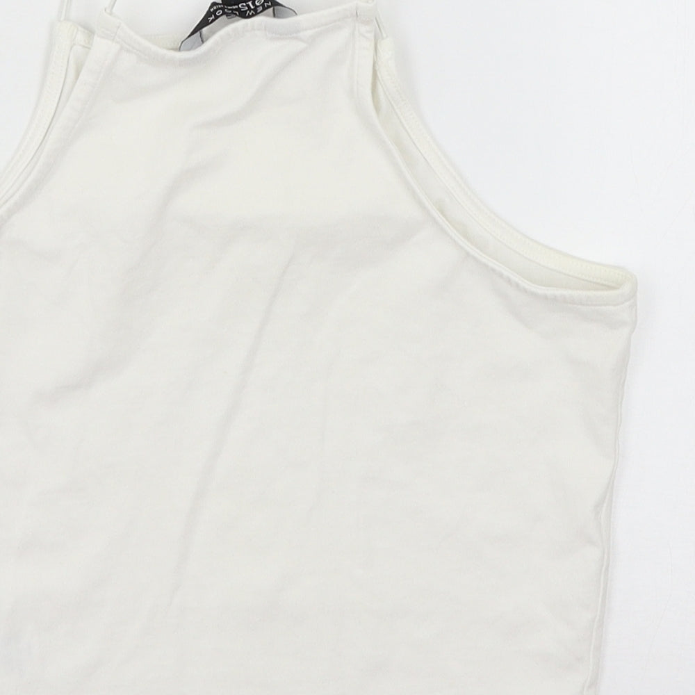 New Look Girls White Jersey Basic Tank Size 14-15 Years