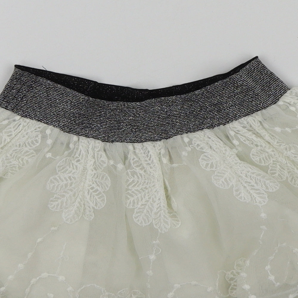 Girl2Girl Girls White Colourblock Flare Skirt Size 2-3 Years