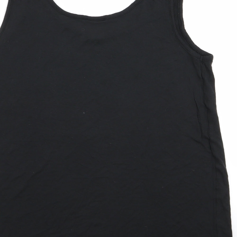 VERO MODA Womens Black Basic Tank Size M