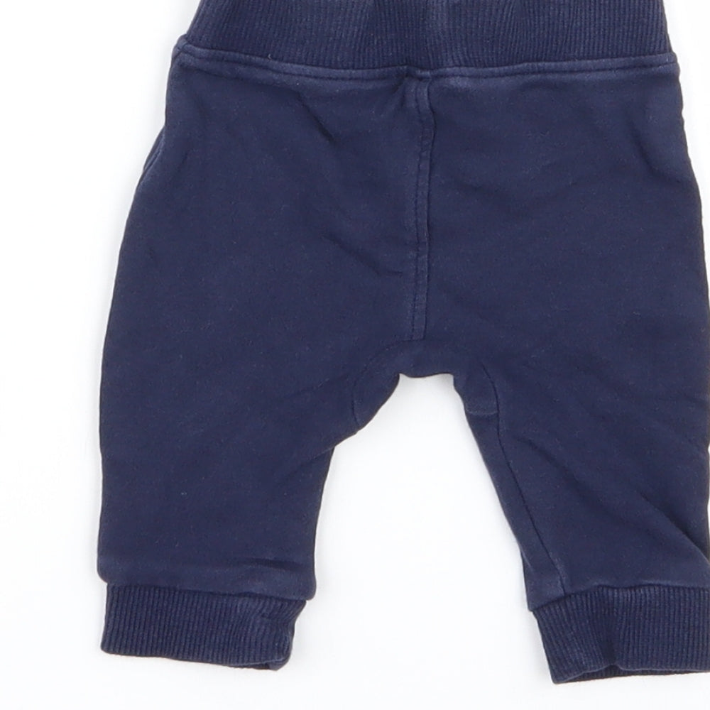 Asda George Boys Blue Jogger Trousers Size 0-3 Months