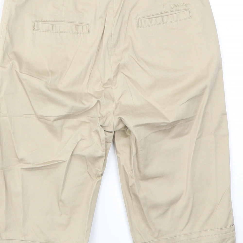 DAILY Womens Beige Capri Trousers Size 32 in