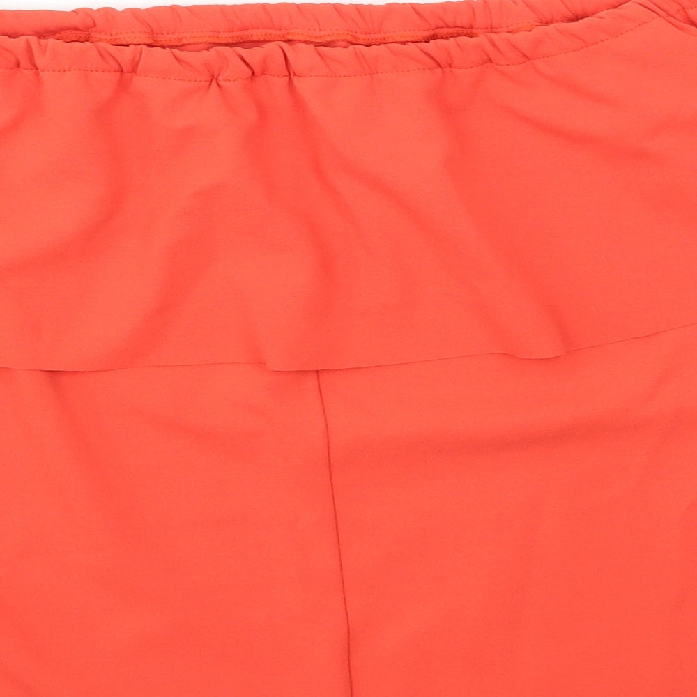 Wearhouse Womens Orange Basic Blouse Size 16