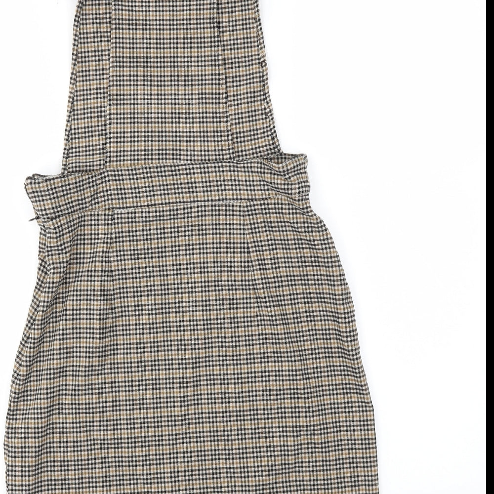 New Look Womens Multicoloured Check Fit & Flare Size 8
