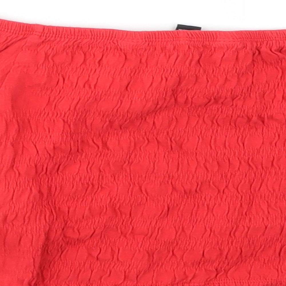 New Look Girls Red Basic T-Shirt Size 10-11 Years