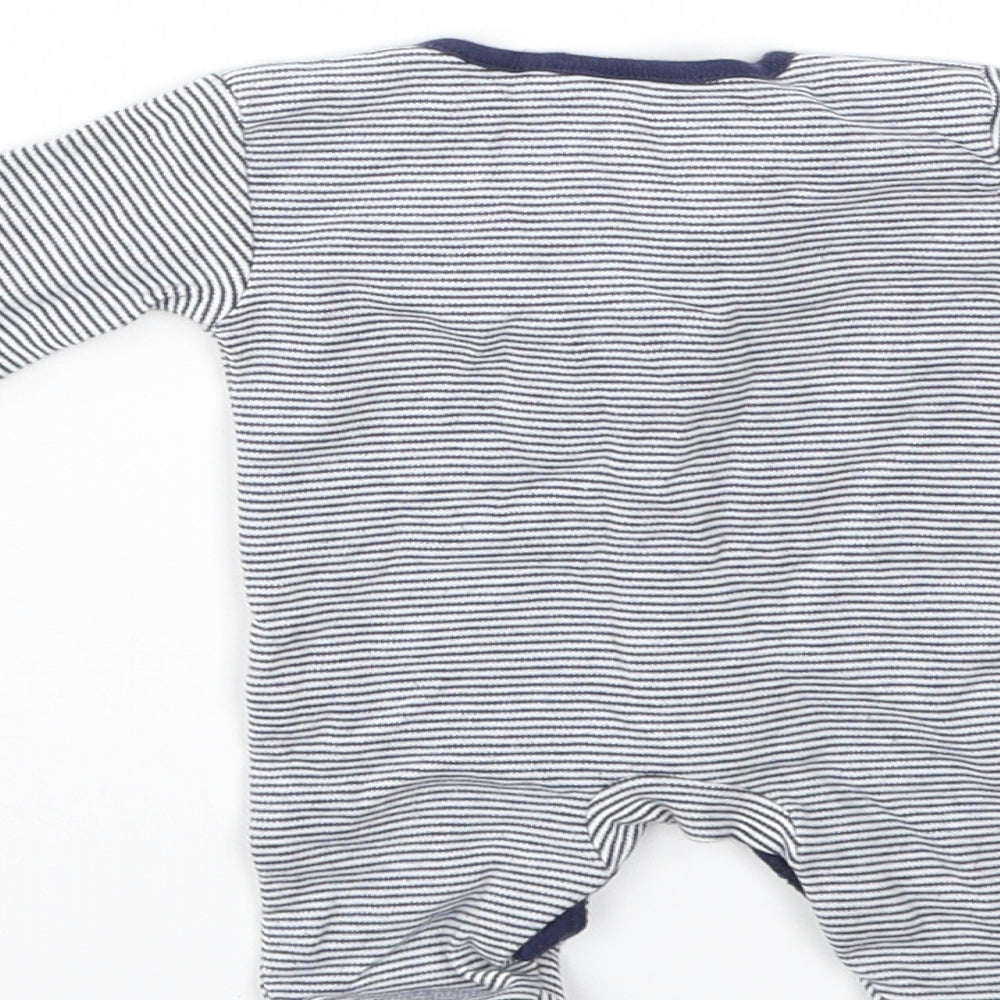 NEXT Blue Striped Babygrow One-Piece Size Newborn