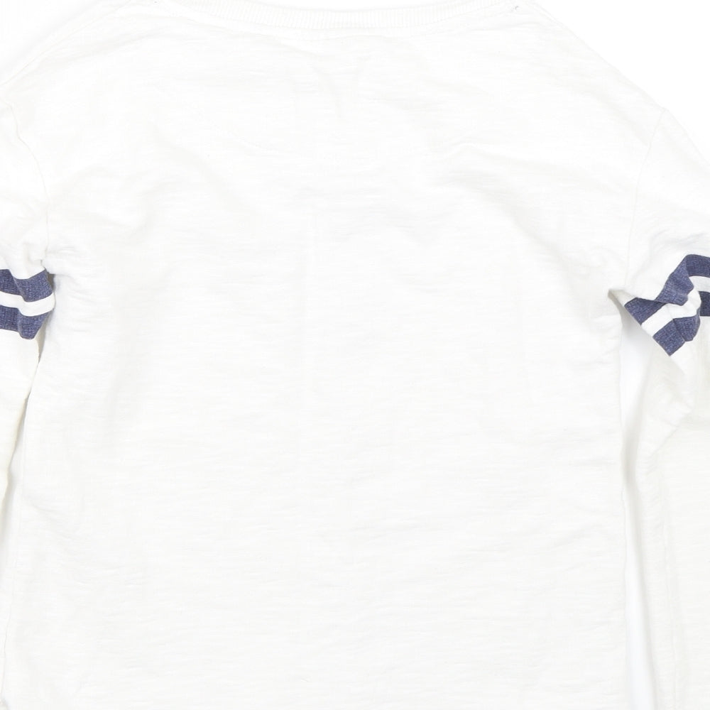 NEXT Girls White Pullover Sweatshirt Size 9 Years