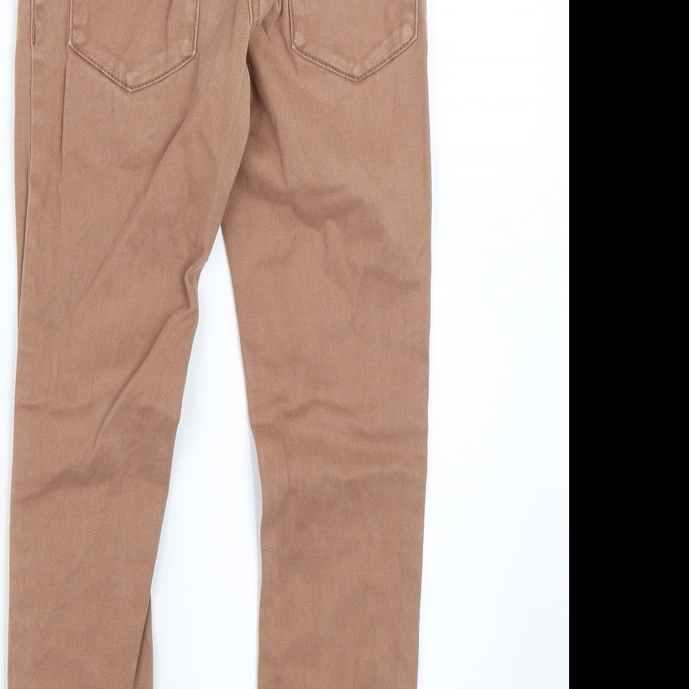NEXT Girls Brown Straight Jeans Size 9 Years
