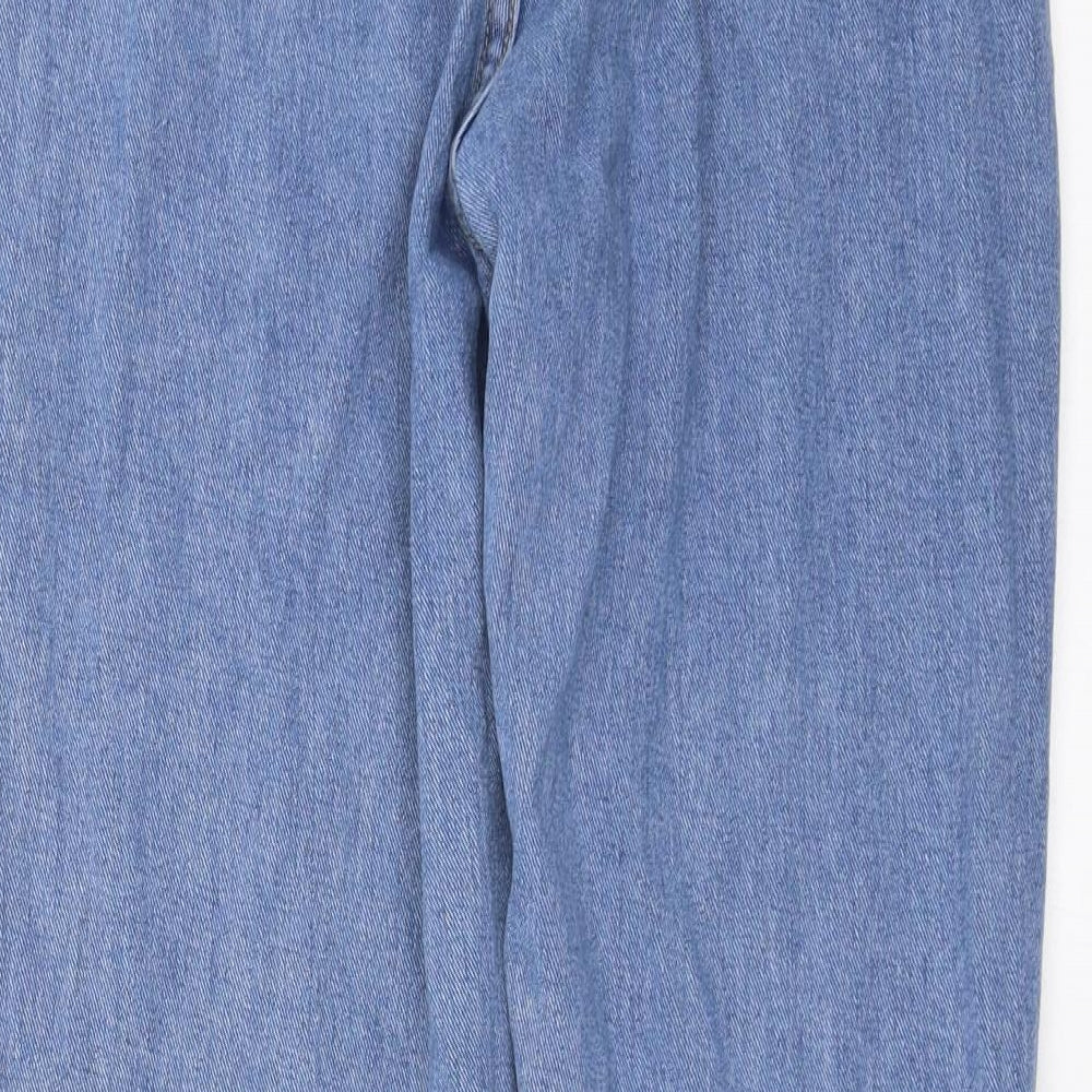 Momokrom Womens Blue Denim Straight Jeans Size 8 L27 in