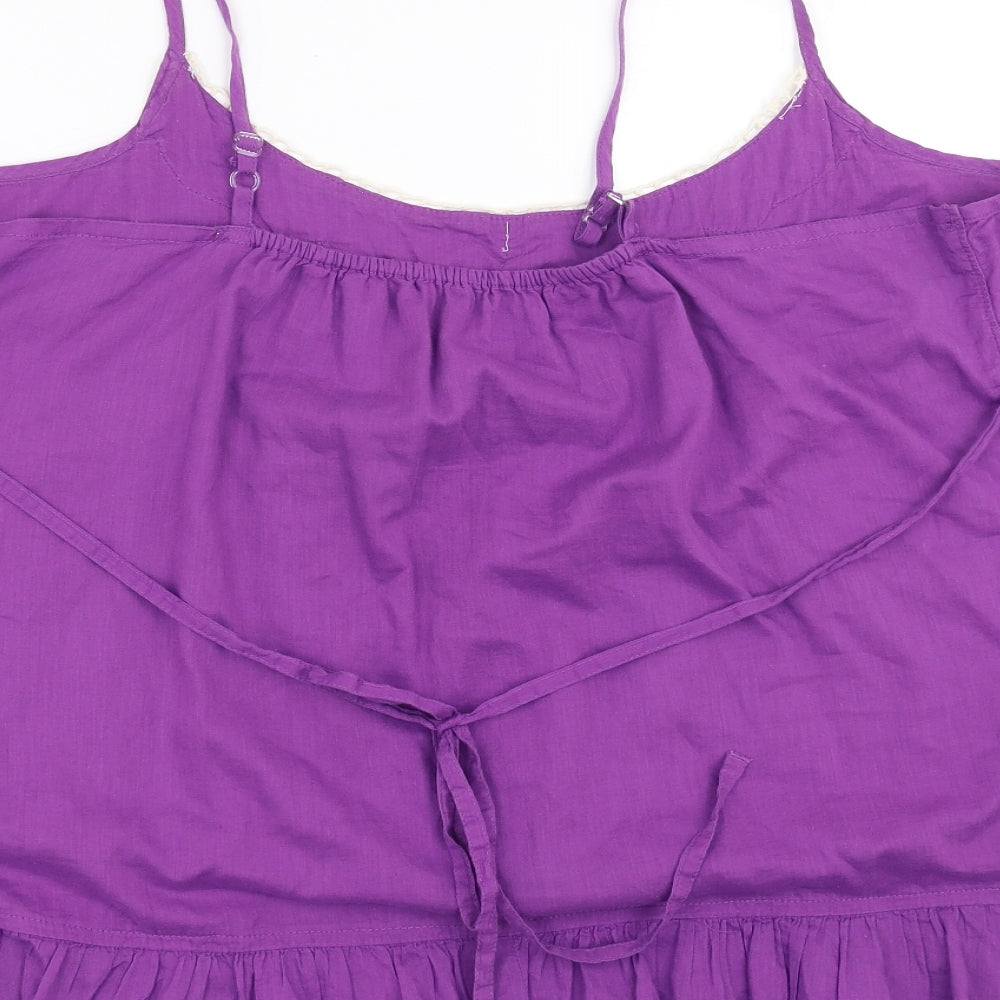 Prweworn Womens Purple Basic Blouse Size 20 - crochet neckline
