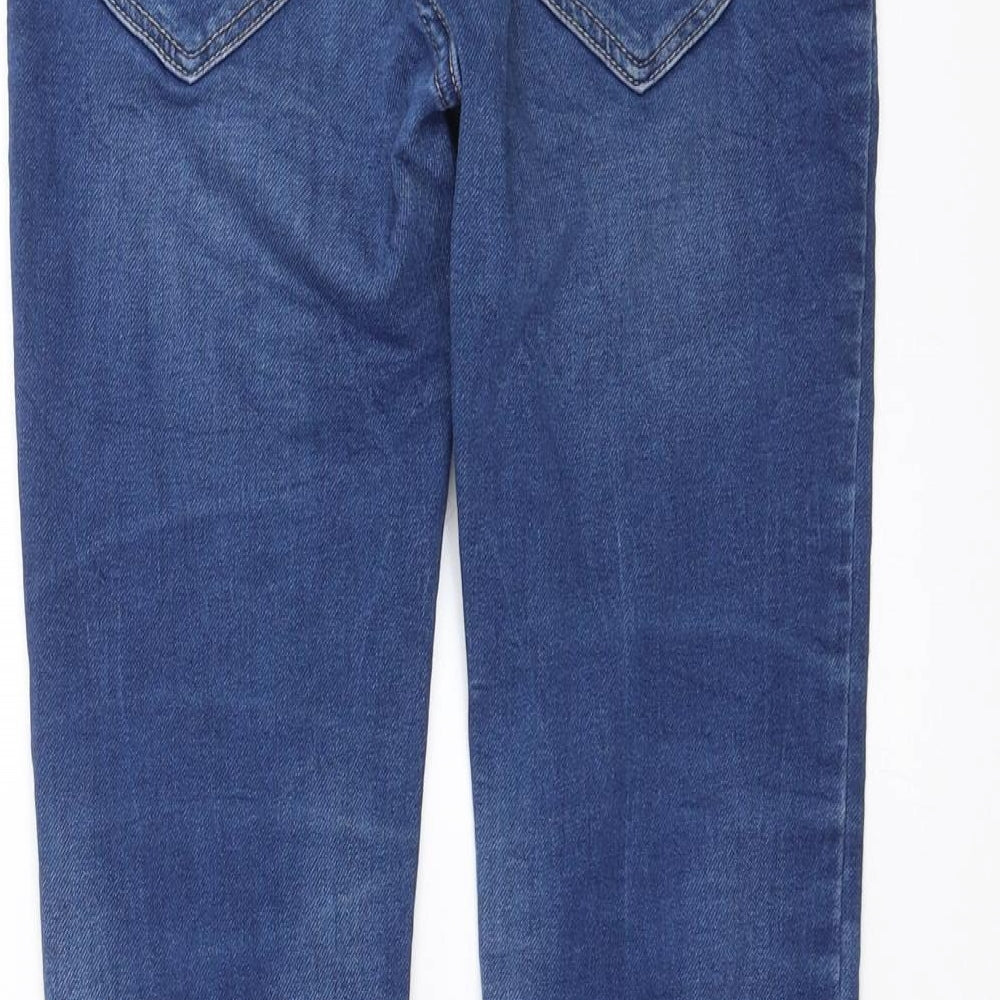 Lindex Girls Blue Denim Straight Jeans Size 9-10 Years