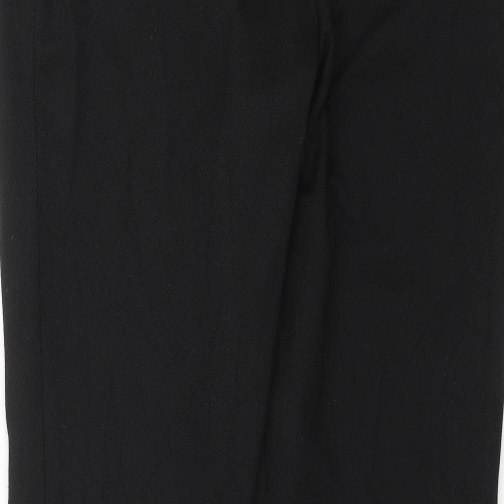 Next Womens Black Trousers Size 8 L26 in