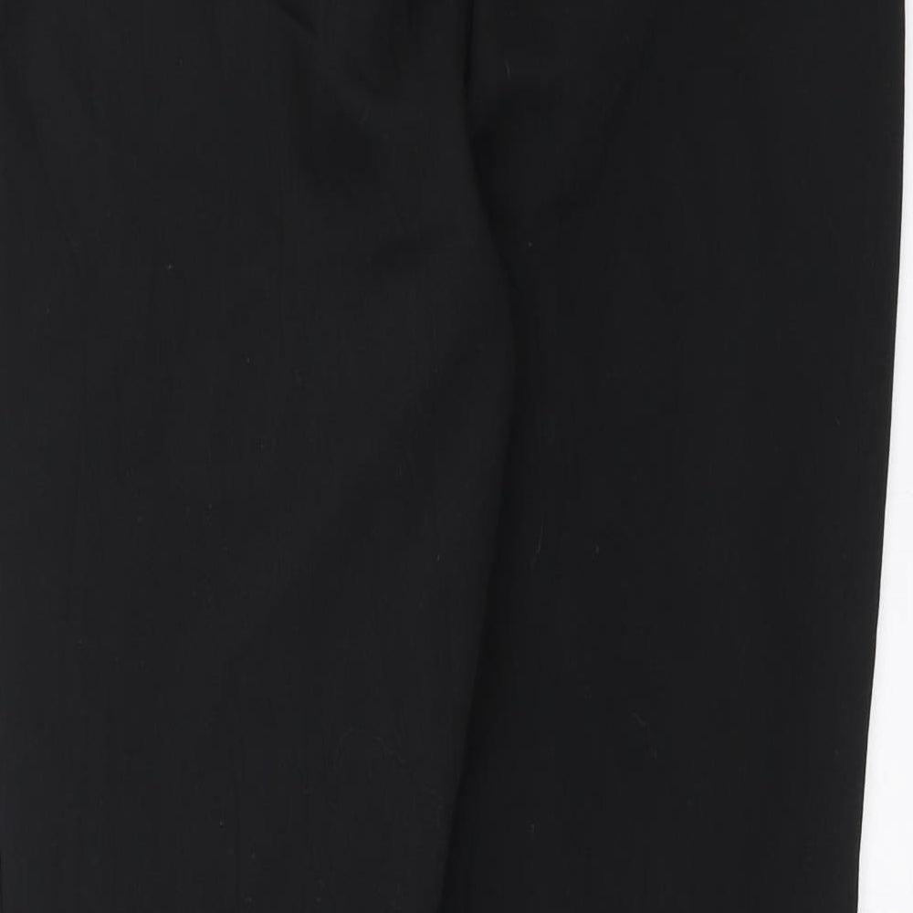 Papaya Womens Black Trousers Size 10 L26 in