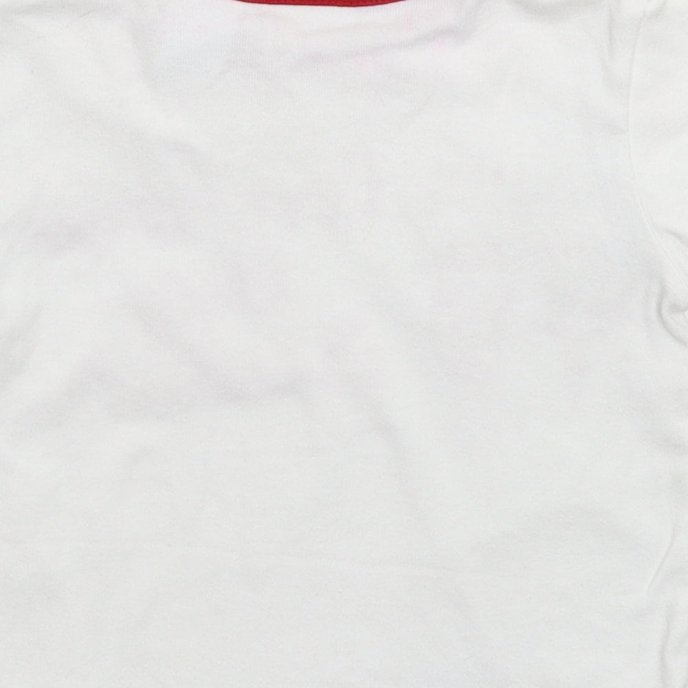 Miniwear Girls White Basic T-Shirt Size 24 Months