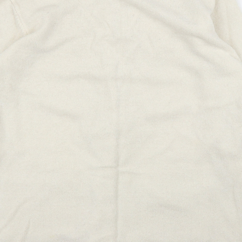 Fragrance Womens Ivory Cardigan Jumper Size S
