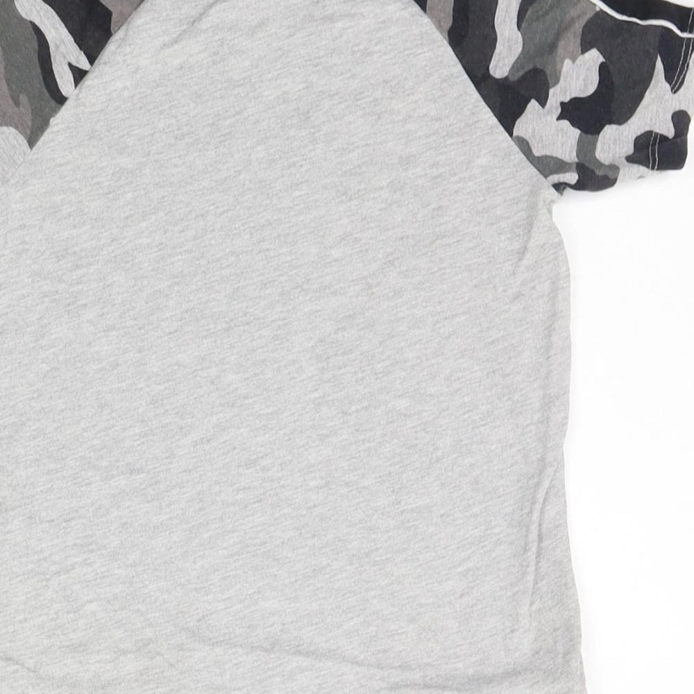 NEXT Girls Grey Basic T-Shirt Size 4-5 Years