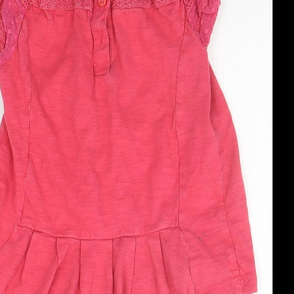 NEXT Girls Orange T-Shirt Dress Size 3-4 Years