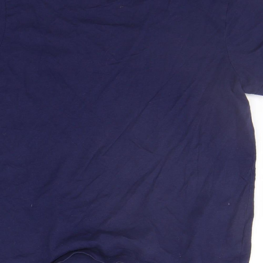 George Girls Blue Basic Polo Size 11-12 Years