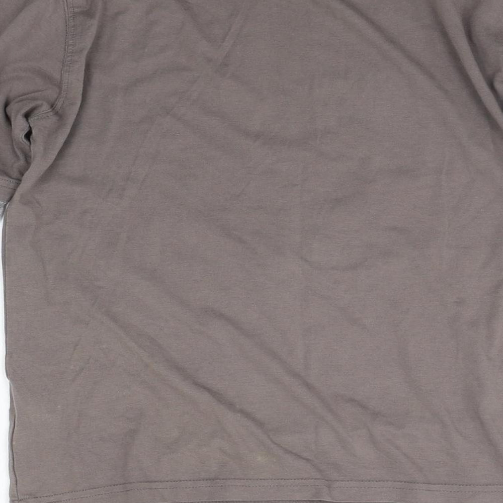 M&Co Girls Brown Basic T-Shirt Size 11-12 Years