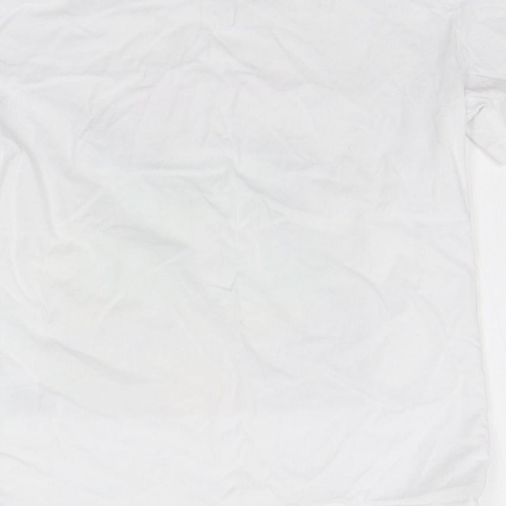 H&M Boys White Basic T-Shirt Size 7-8 Years